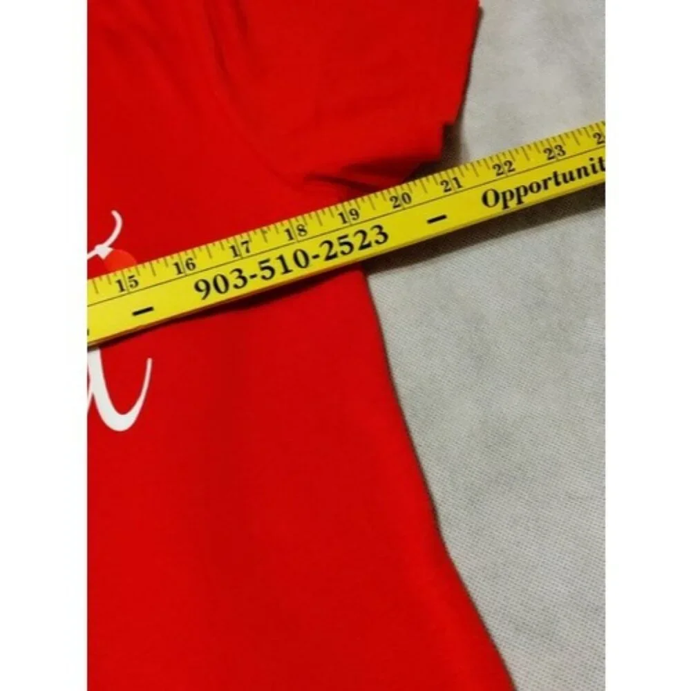Christmas T-Shirt Medium NWOT Womens MERRY AND BRIGHT - Picture 7 of 9